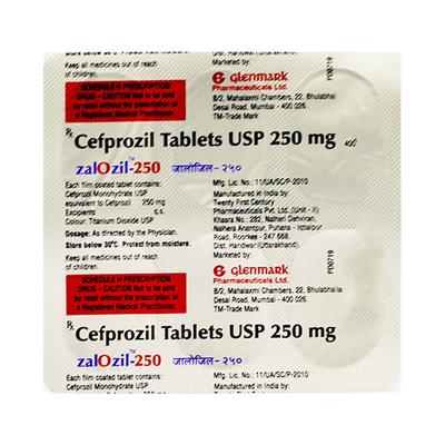 ZALOZIL 250 Tablet 6's - Bacterial Infections-Cep