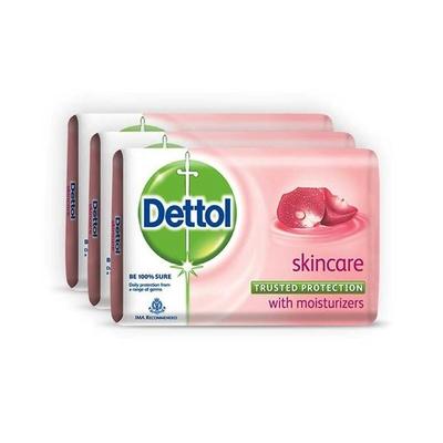 Dettol Germ Protection Bathing Bar Soap Skincare Pack Of 3X75 gm - Soaps