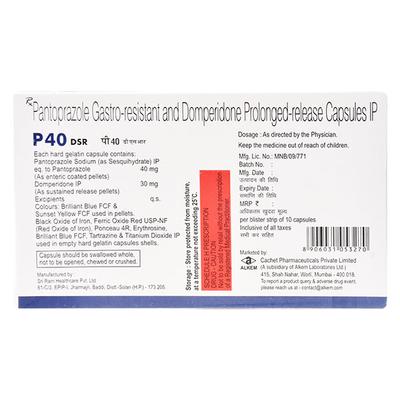 P40 DSR 30/40mg Capsule 10'S - Ulcer/Reflux/Flatulence-Aaa