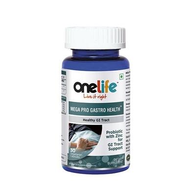 Onelife Mega Pro Gastro Health Vegetarian Capsule 30's - Herbal Dietary Supplement