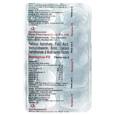 RENEPLUS FE Tablet 10's - Supplements-Vam