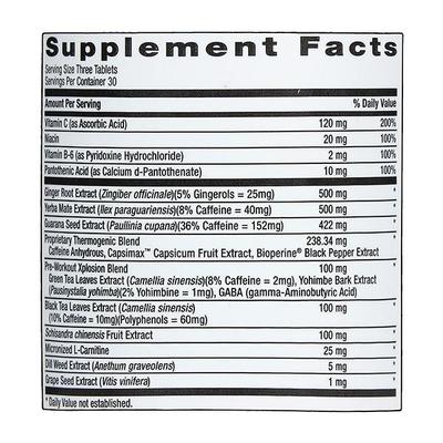 Gnc Thermo Burst Hardcore Tablet 90's - Weight Loss