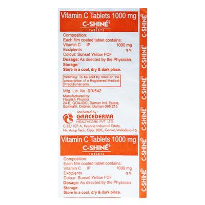 C SHINE Tablet 10's - Supplements-Vic