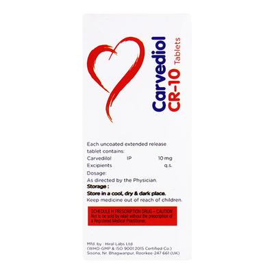CARVEDIOL CR 10 Tablet 10's - Hypertension-Bet
