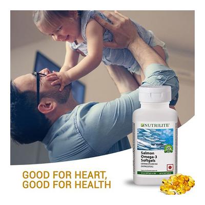 NUTRILITE SALMON OMEGA 3 SOFTGEL CAPSULE 60'S - Omega Fish Oil Fatty Acids