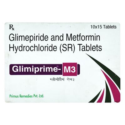 GLIMIPRIME M 3 Tablet 15's - Diabetes-Ant
