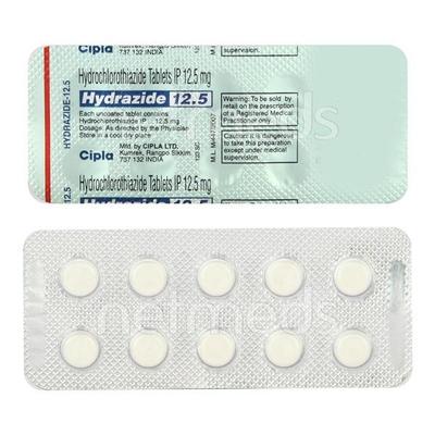 Hydrazide 12.5mg Tablet 10'S - Hypertension-Diu