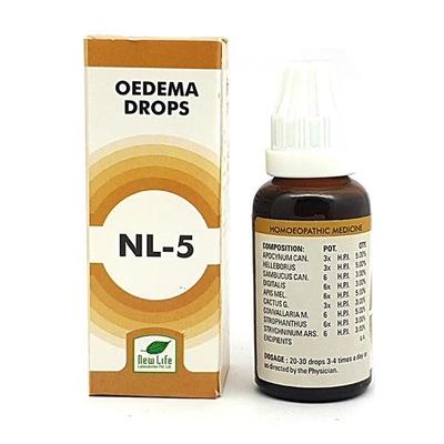New Life NL-5 Odema Drops 30 ml - Homeopathic Drops