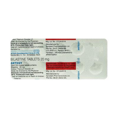ANTEGY 20mg Tablet 10's - Allergies-Ant
