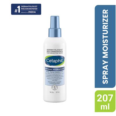 Cetaphil Optimal Hydration Body Spray Moisturizer, Lightweight and Non-Greasy 207 ml - Face Moisturizers