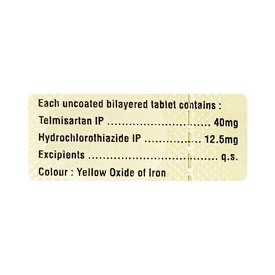 TELMISAFE H 40mg Tablet 10's - Hypertension-Ang