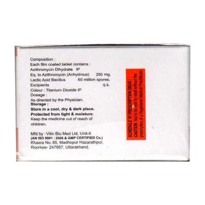 AZAL SL 250 Tablet 10's - Bacterial Infections-Mac