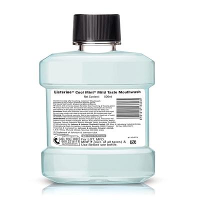 Listerine Coolmint Mouth Wash - Mild Taste 500 ml - Mouthwash