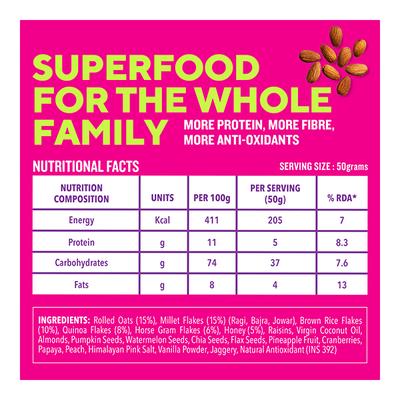 Zingavita Muesli - Millety Munch 375 gm - Nutritional Bars