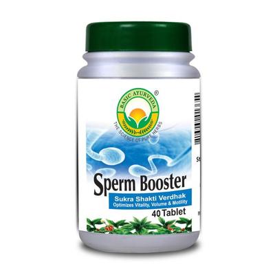 Basic Ayurveda Sperm Booster Tablet 40's - Speciality Medicines