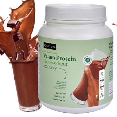 Kapiva Vegan Protein Powder - Chocolate 1 kg (N) - Speciality Medicines