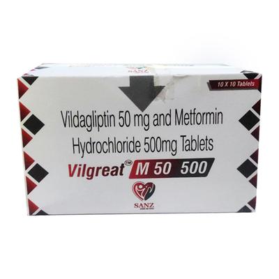 VILGREAT M 50/500 Tablet 10's - Diabetes-Ant