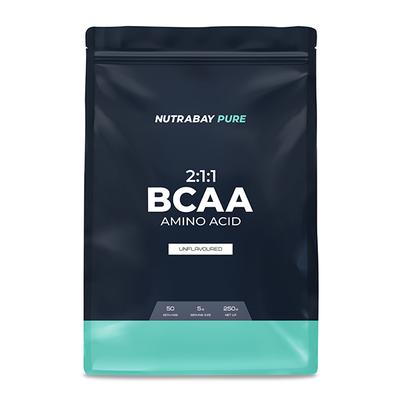 Nutrabay Pure BCAA Powder - Unflavoured 250 gm - Bcaa Supplements