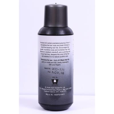 Wolfe Dietri A-1 Black Hair Oil - Bhringraj, Brahmi & Olive Oil 150 ml - Personal Care(Homeopathy)