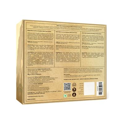 WOW Skin Science Multani Mitti Kit with Rose Water 250 ml - Scrubs & Exfoliants