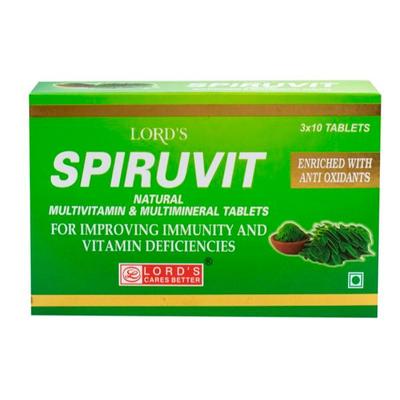 Lord's Spiruvit Tablet (Pack of 3 x 10's) 1's - Speciality Medicine