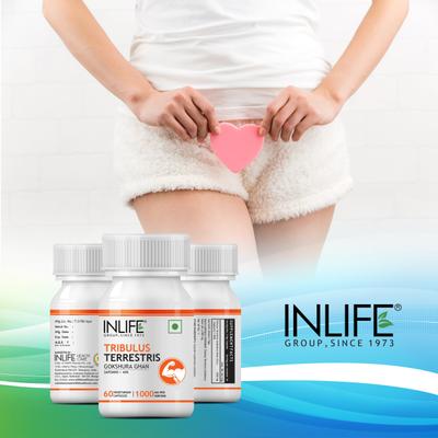 INLIFE Tribulus Terrestris 1000 mg Vegetarian Capsules 60's - Sexual Care