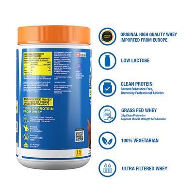 Fast&Up Whey Essentials Premium Whey Blend Powder - Rich Chocolate 480 gm - Whey Proteins