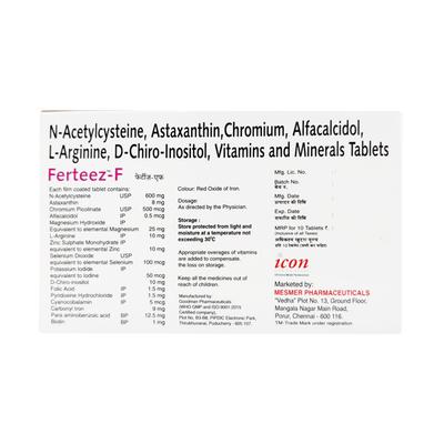 Ferteez F Tablet 10'S - Supplements-Vam