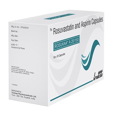 Rosukaa A 20/150mg Capsule 10'S - High Cholesterol-Dys