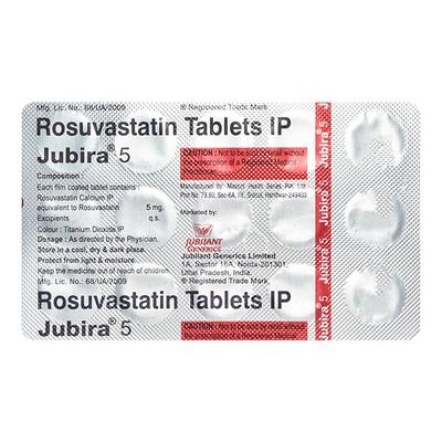 JUBIRA 5 Tablet 15's - High Cholesterol-Dys