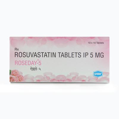 Roseday 5mg Tablet 10'S - High Cholesterol-Dys