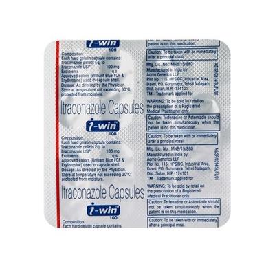 I Win 100mg Capsule 7'S - Fungal Infections-Anf