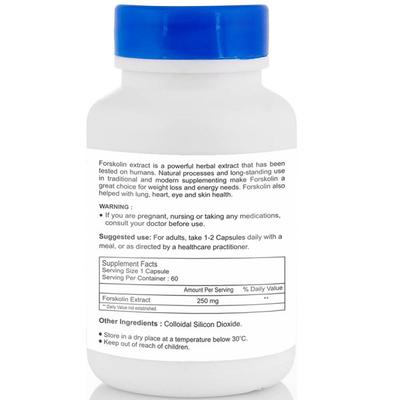 HealthVit Forskolin Extract 250 mg Capsules 60's - Weight Loss