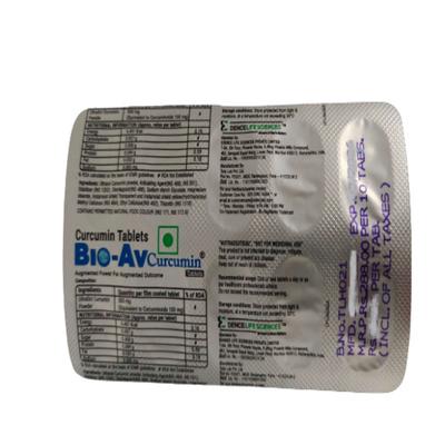 Bio-Av Curcumin Tablet 10's - Herbal Dietary Supplement