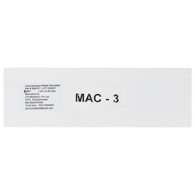 M.A.C 3 Laryngoscope Blade - Reusable 1's - Laryngoscope