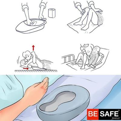Be Safe Forever Patient Bedpan - Black - Urology Supplies