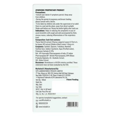 TruHabit Bronchi Cure Herbal Syrup 100 ml - Cough Syrup