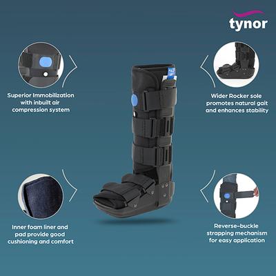 Tynor Walker Boot Air (XL) (D 51) - Knee/Leg Supports