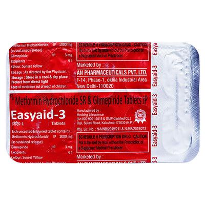 Easyaid 3Mg Tablet 10's - Diabetes-Ant