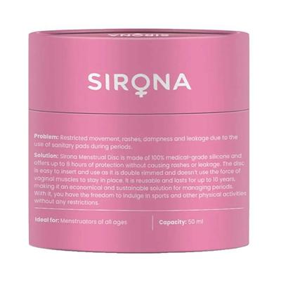 Sirona Reusable Menstrual Cup Disc for Women - Large 1's - Intimate Care