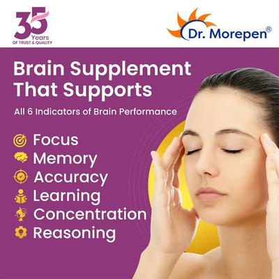 Dr. Morepen Memory Focus & Mood Tablet 60's - Vital Health