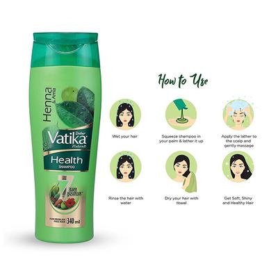 Dabur Vatika Health Shampoo - Henna & Amla 340 ml - Shampoos