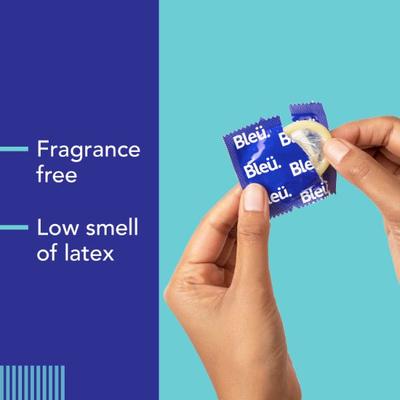 Bleu Condoms Combo Pack - Ultra Thin + Dotted + 3 in 1 Dotted Ripped and Contour Shaped (Pack of 2 x 8's Each) - Plain/Flavoured Condoms