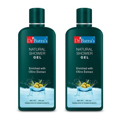 Dr Batra's Natural Shower Gel Enriched With Olive Extract (Pack of 2 x 200 gm) 1's - Shower Gels & Body Wash