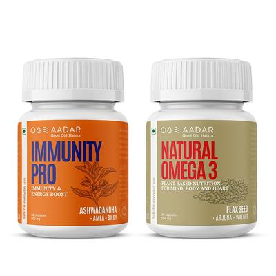 Aadar Wellness Combo Pack- Ayurvedic Immunity boosters for Adults - Health Products