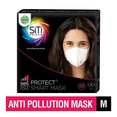 Dettol Siti Shield Air-Pollution Smart Mask - N95 (M) - Face Masks