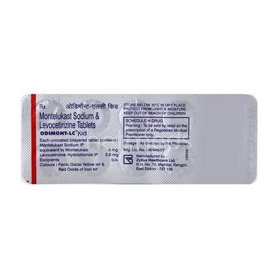 Odimont LC Kid Tablet 10'S - Allergies-Ant