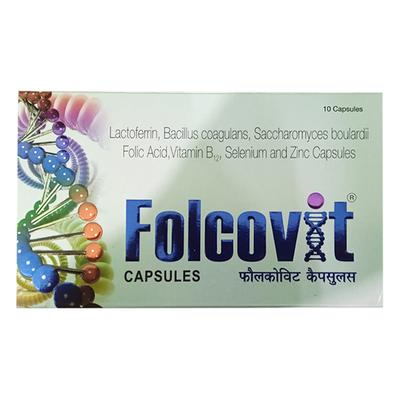 FOLCOVIT Capsule 10's - Supplements-Vam