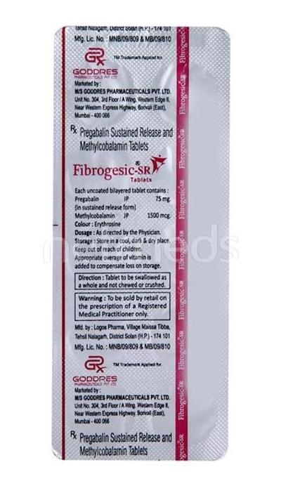 Fibrogesic SR Tablet 10'S - Neuropathic Pain-Dru