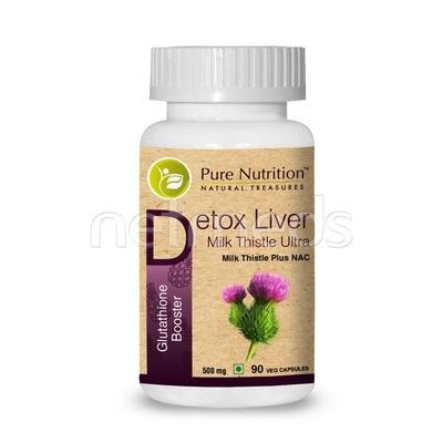 Pure Nutrition Detox Liver Milk Thistle Ultra Veg Capsules 90's - Vital Health